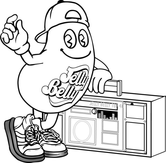 650x641 Jelly Bean Coloring Pages 427755