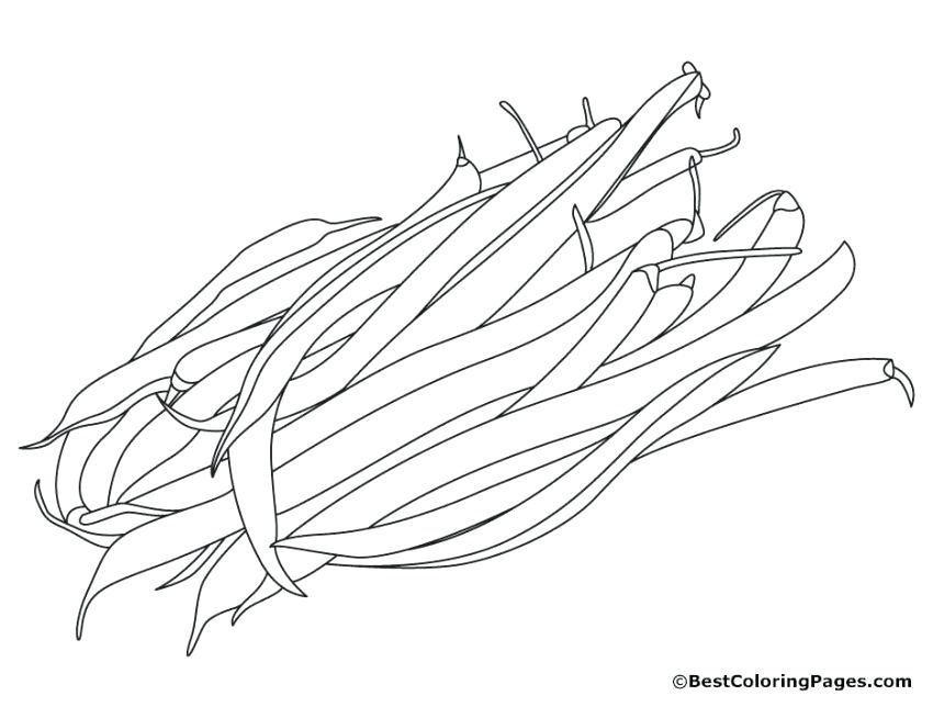 850x654 Beans Coloring Pages Magic Beans Colouring Page
