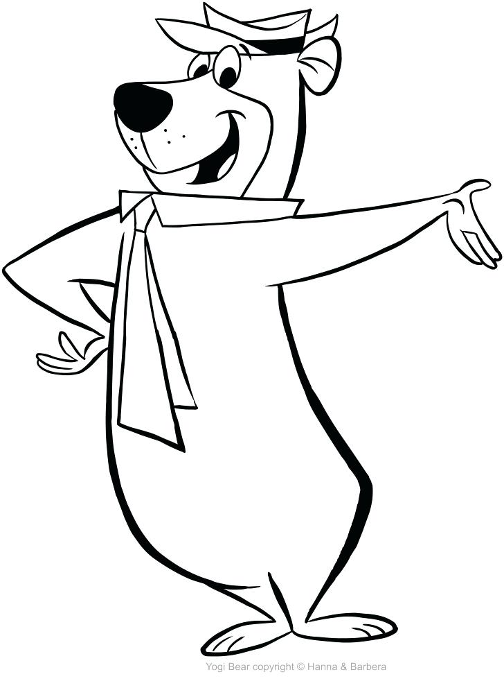 728x992 Yogi Bear Coloring Pages Drawing The Yogi Bear Coloring Pages