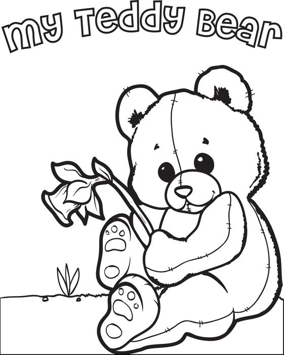 561x700 Inspirational Teddy Bear Coloring Pages Free 67 For Your