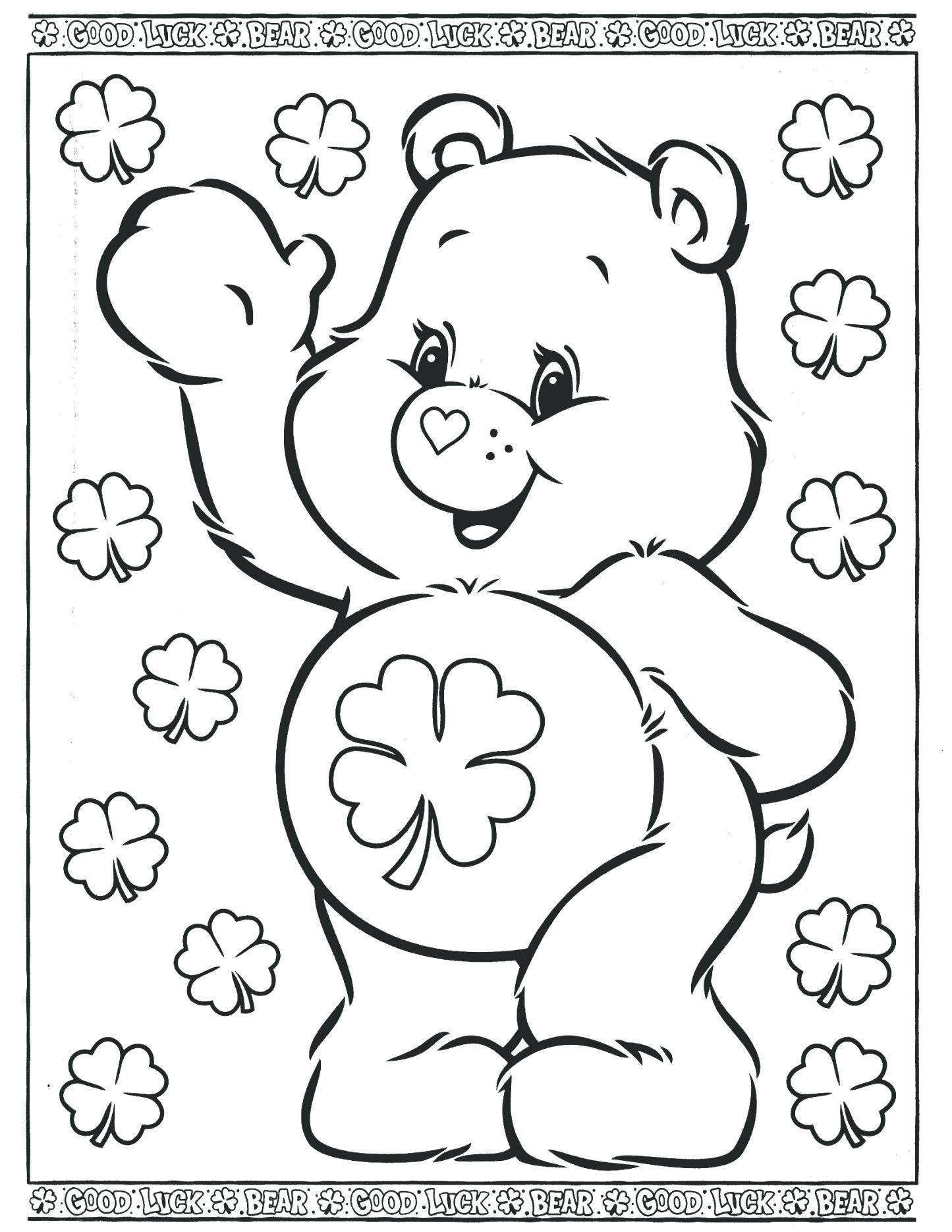1445x1870 Care Bears Coloring Pages Printable Printable Coloring Page