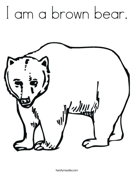 468x605 Brown Bear Coloring Pages Bear Mother And Bear Cubs Little Brown
