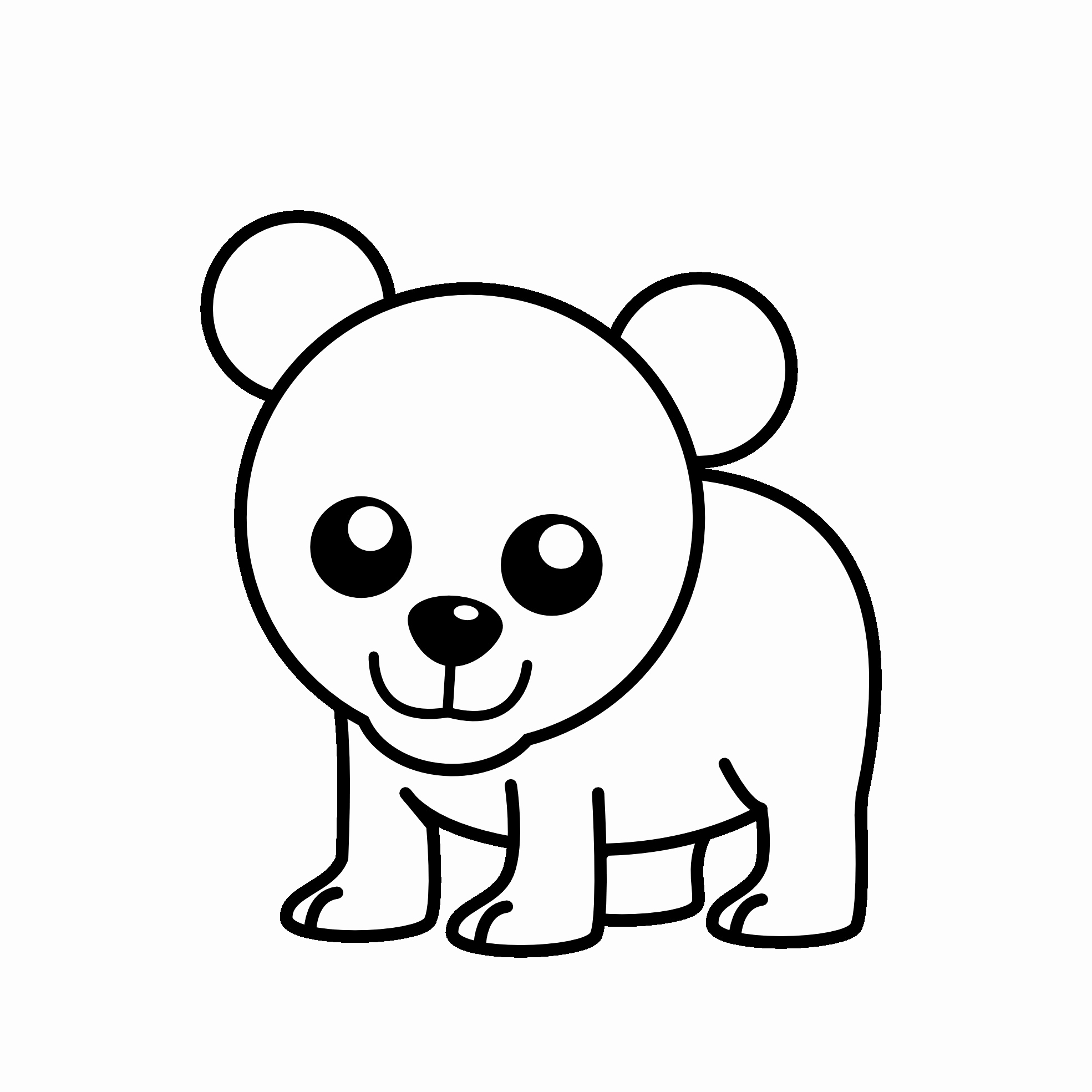 1969x1969 Coloring Pages Little Cute Baby Polar Bear Stock Vector Ya