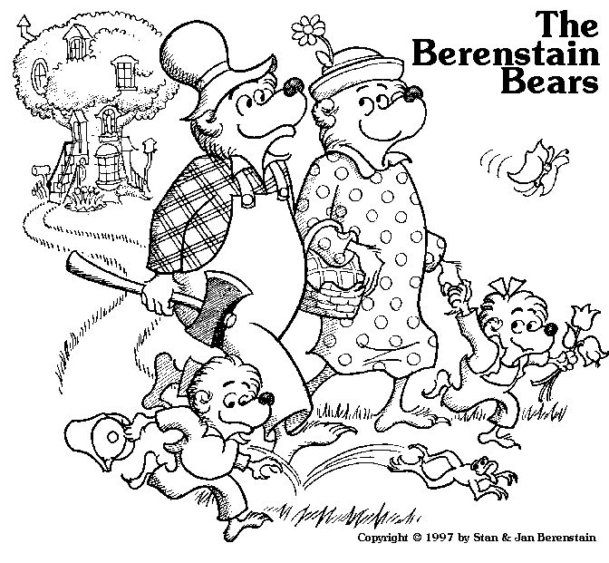 Bear Family Coloring Pages