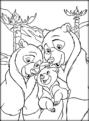 285x386 Cute Brother Bear Coloring Pages For Kids