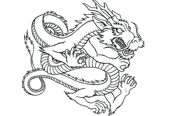 600x403 Dragon To Color