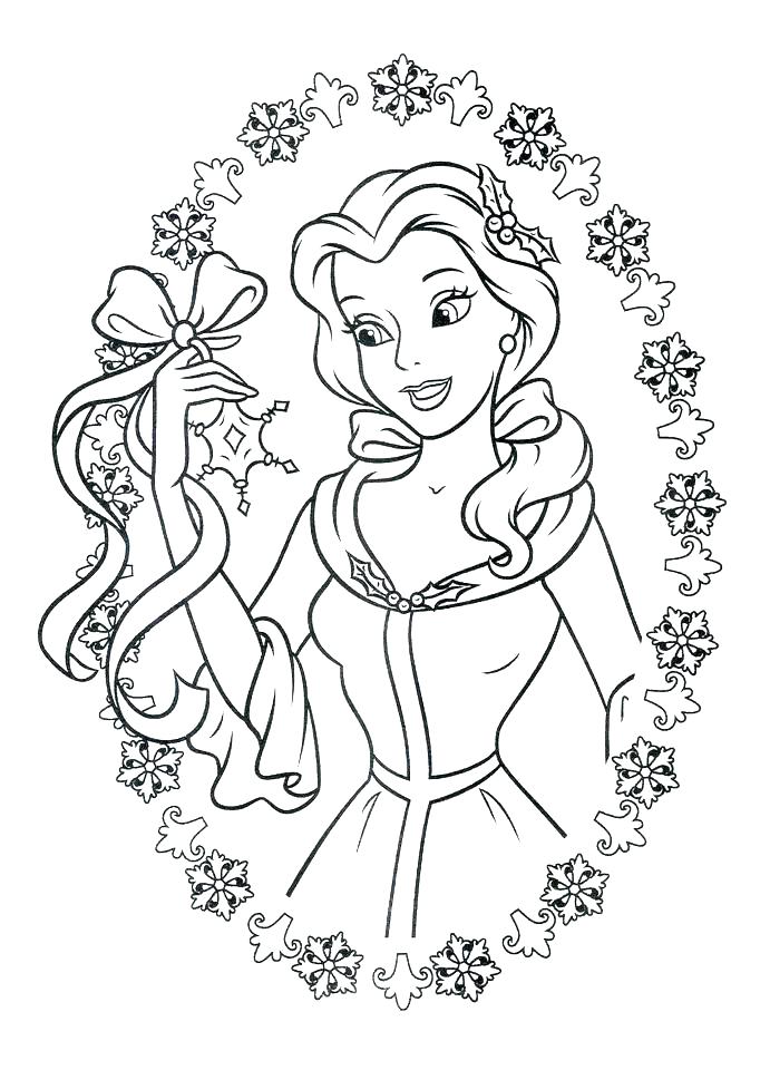 691x960 Belle Young Belle Holding Coloring Pages Beauty And The Beast