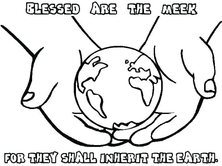 719x539 Beatitudes Coloring Page Coloring Book On The Bible 5 3 Beatitudes