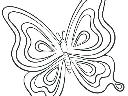 440x330 Butterfly Coloring Pages For Kids Beautiful Butterfly Coloring