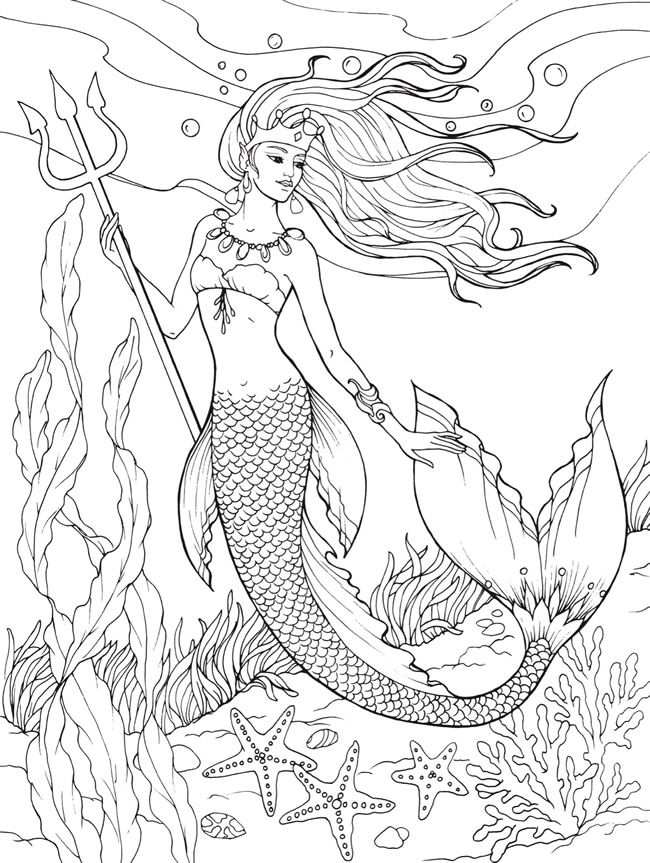 650x863 Marvelous Design Ideas Mermaid Coloring Pages Gallery Of Art