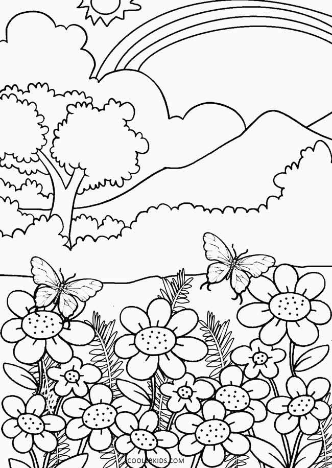Beautiful Nature Coloring Pages
