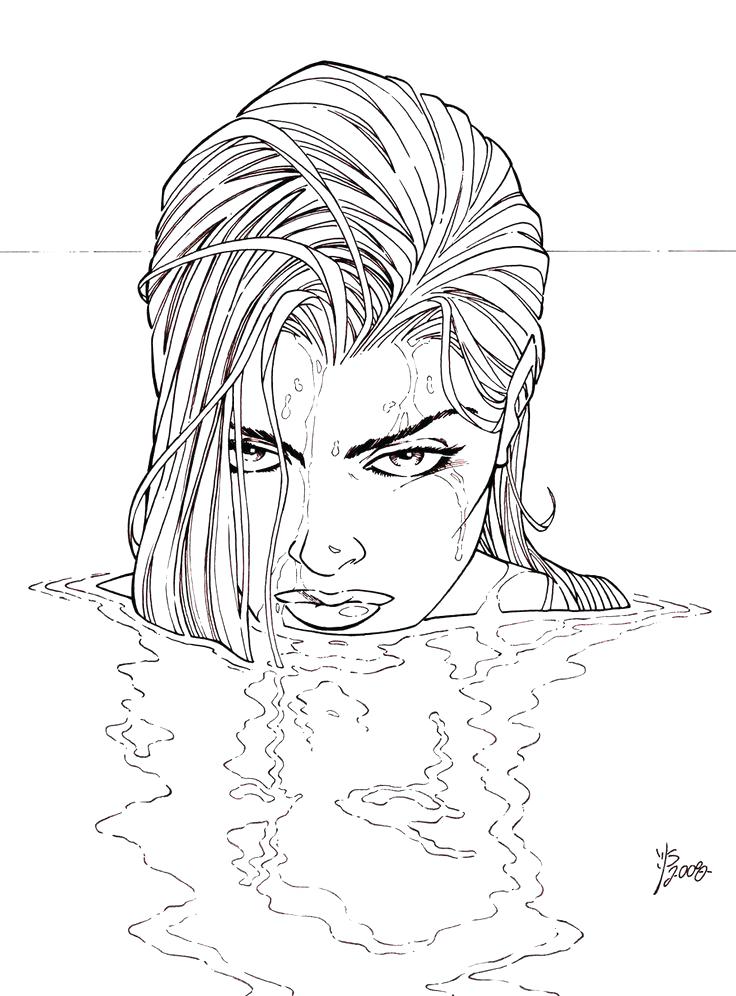 736x996 Coloring Pages For Women Beautiful Woman Coloring Page Free