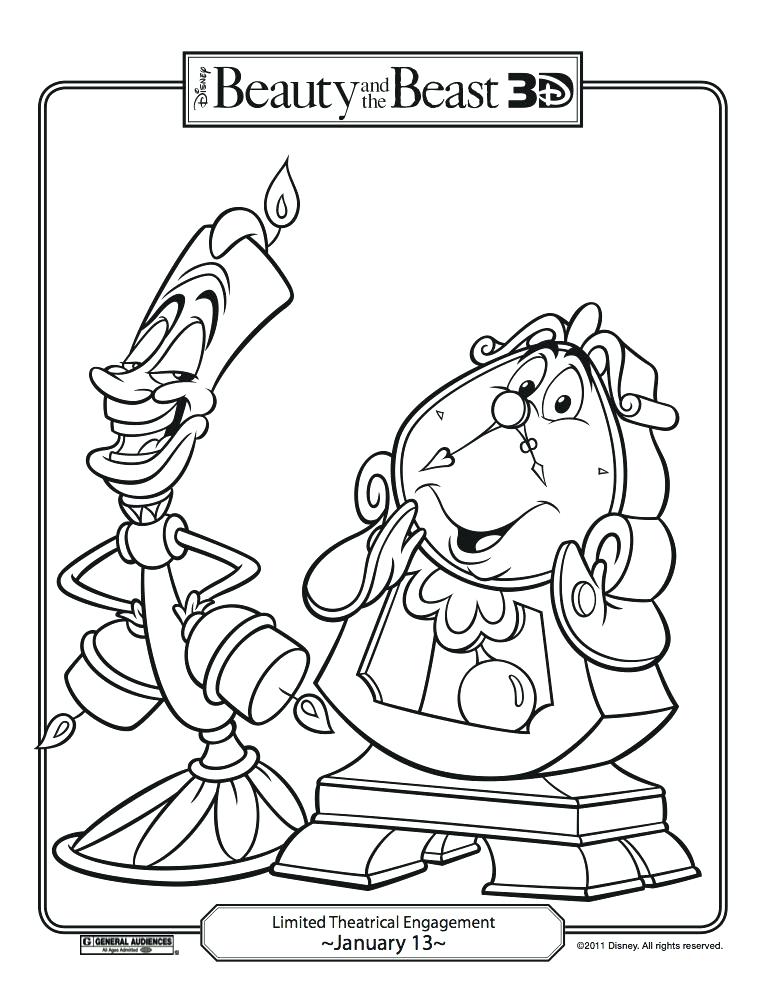 763x987 Beauty And The Beast Coloring With Beauty And The Beast Coloring