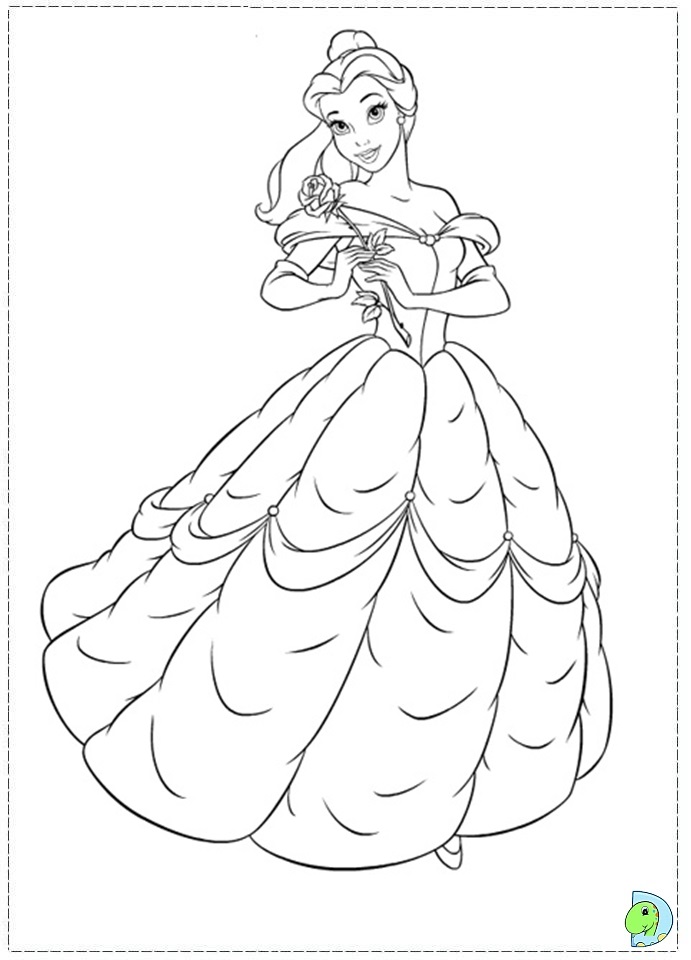 691x960 Disney Beauty And The Beast Coloring Pages