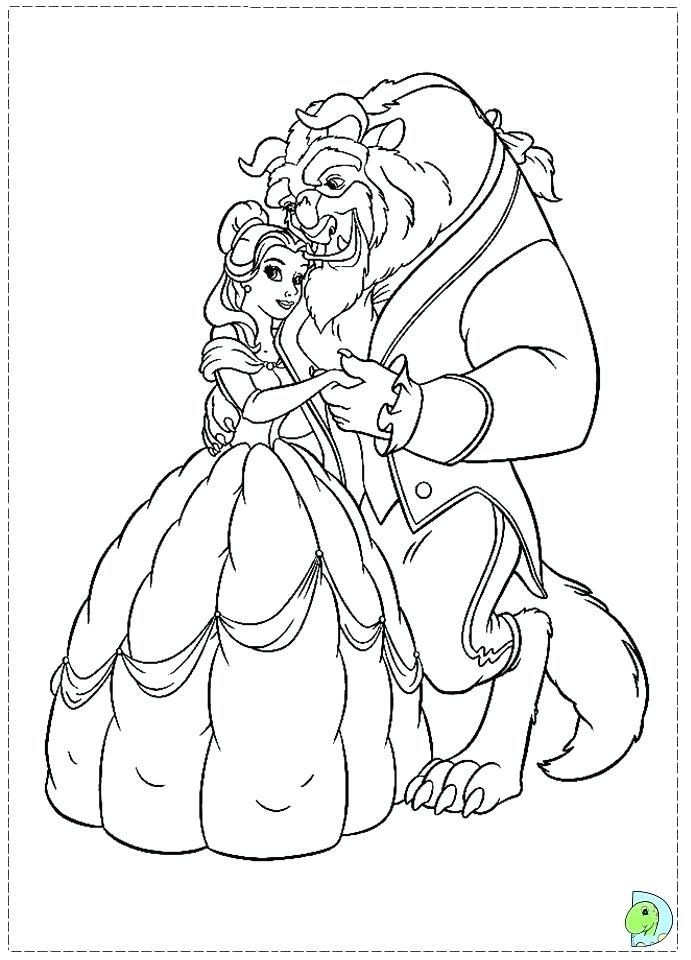 691x960 Beauty And The Beast Coloring Page All The Beauty And The Beast