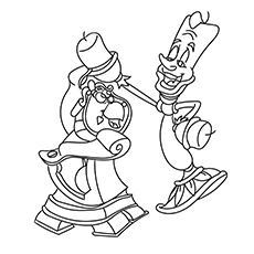 230x230 Top 10 Free Printable Beauty And The Beast Coloring Pages Online