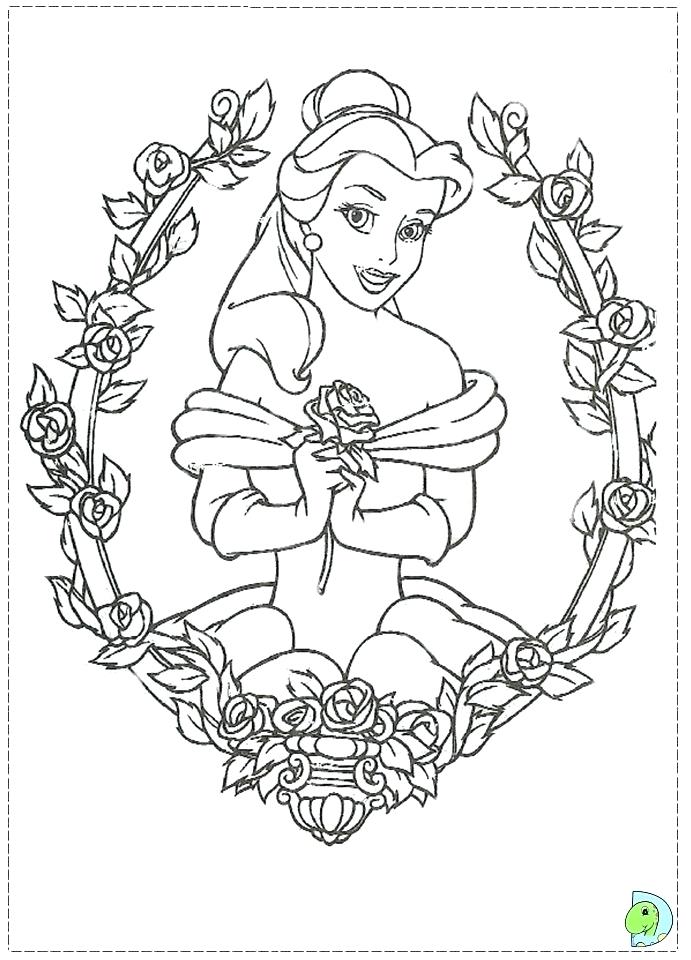 691x960 Beauty And The Beast Characters Coloring Pages Page