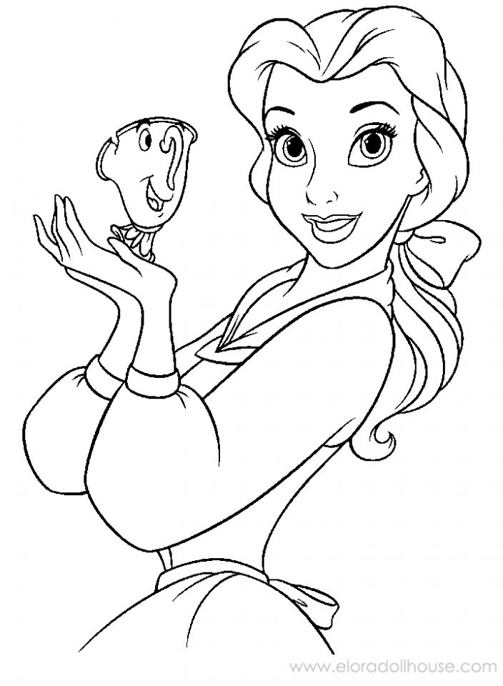 704x960 Beauty And The Beast Coloring Page Kids Stuff
