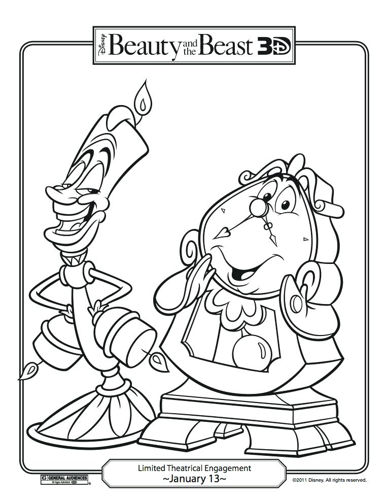 763x987 Beauty And Beast Coloring Pages On Coloring Beauty And