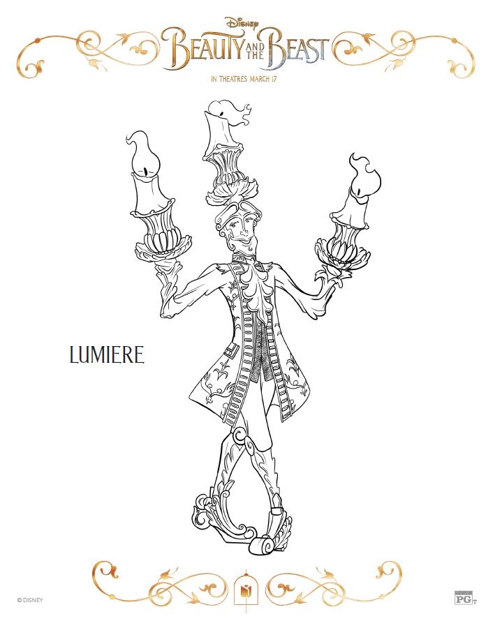 706x913 Beauty And The Beast Coloring Pages