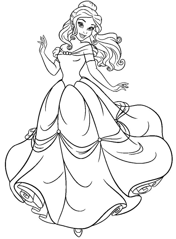 700x952 Free Beauty And The Beast Coloring Pages