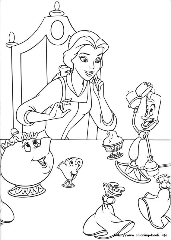 567x794 New Beauty And The Beast Coloring Pages Beauty And The Beast