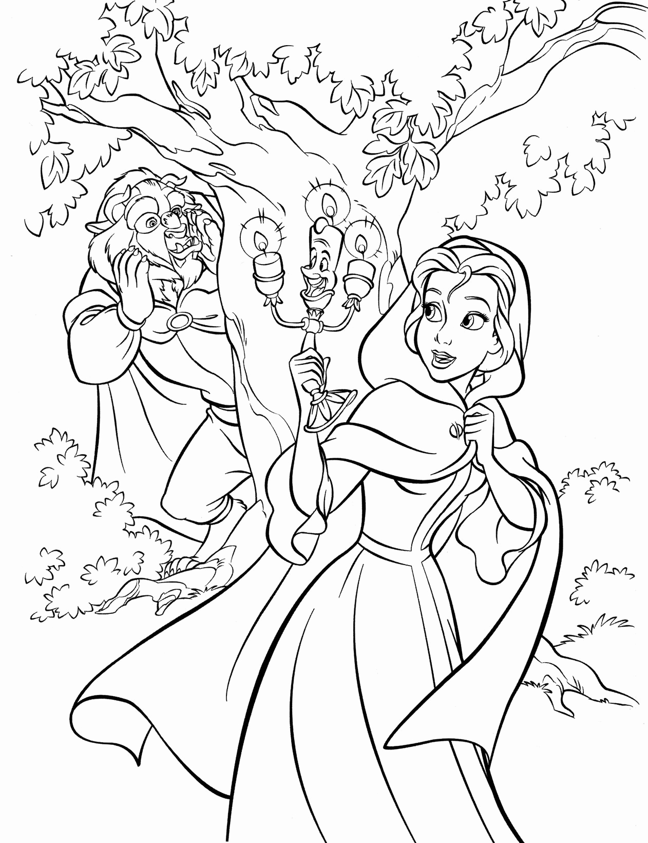 1262x1641 Beauty And The Beast Coloring Pages Inspirational Content 2014 04
