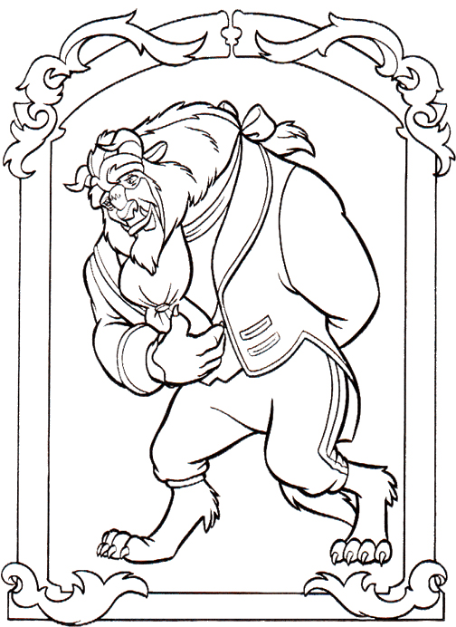 504x692 Pictures Of The Beast Coloring Pages