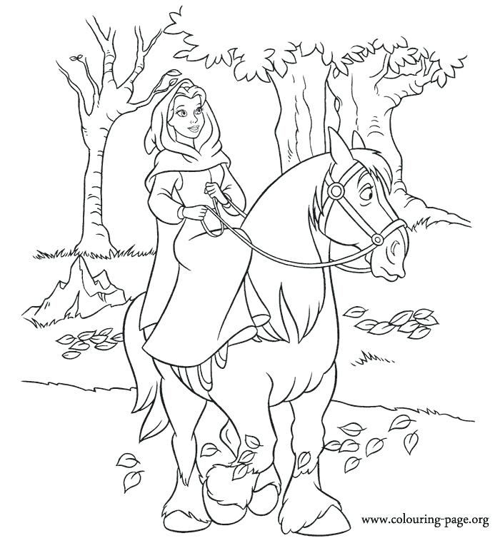 700x768 Beauty And Beast Coloring Page Free Princess Beauty And
