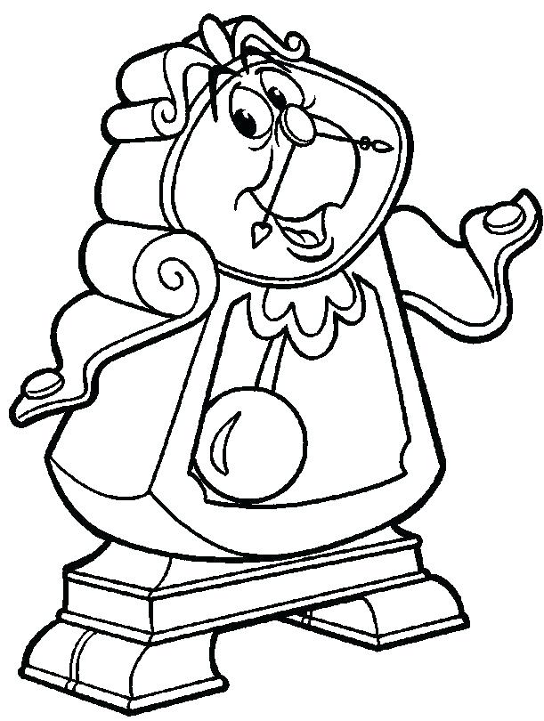 611x810 Beauty And The Beast Colouring Pages Pdf Coloring Page E Es