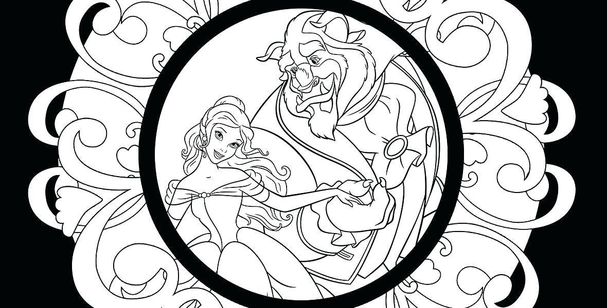 1180x600 Beauty And The Beast Rose Coloring Pages And Beauty And The Beast