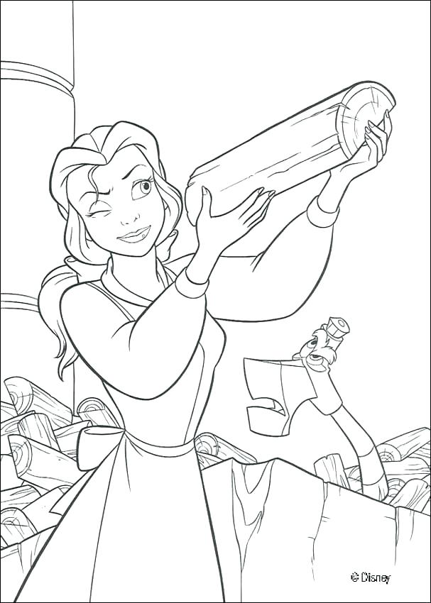 607x850 Beauty And The Beast Coloring Pages Beauty And The Beast Coloring