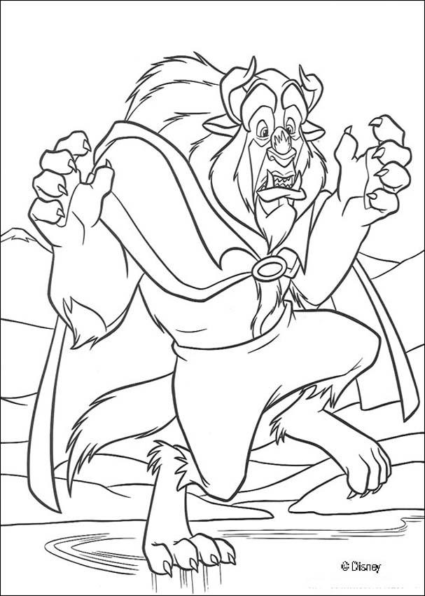 607x850 Beauty And The Beast Coloring Pages, Drawing For Kids, Free