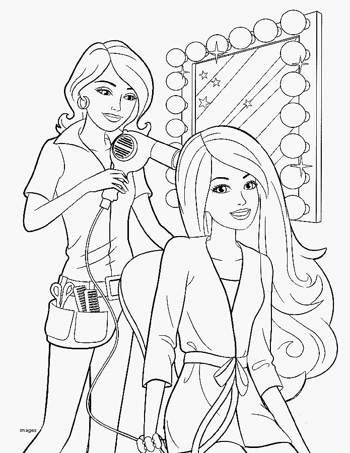 695x900 Hair Colors Salon Coloring Pages Beautiful Doll Printable 14549