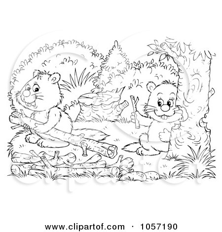 450x470 Royalty Free Clip Art Illustration A Coloring Page Outline