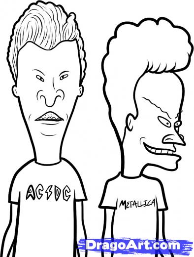 394x520 How To Draw Beavis And Butt Head, Beavis And Butt Head.jpg