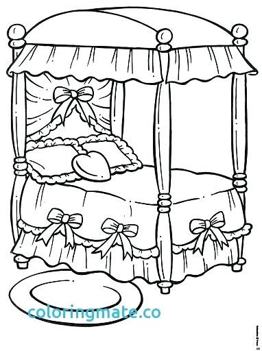 382x512 Bed Coloring Pages Bed Coloring Page Awesome Coloring Pages