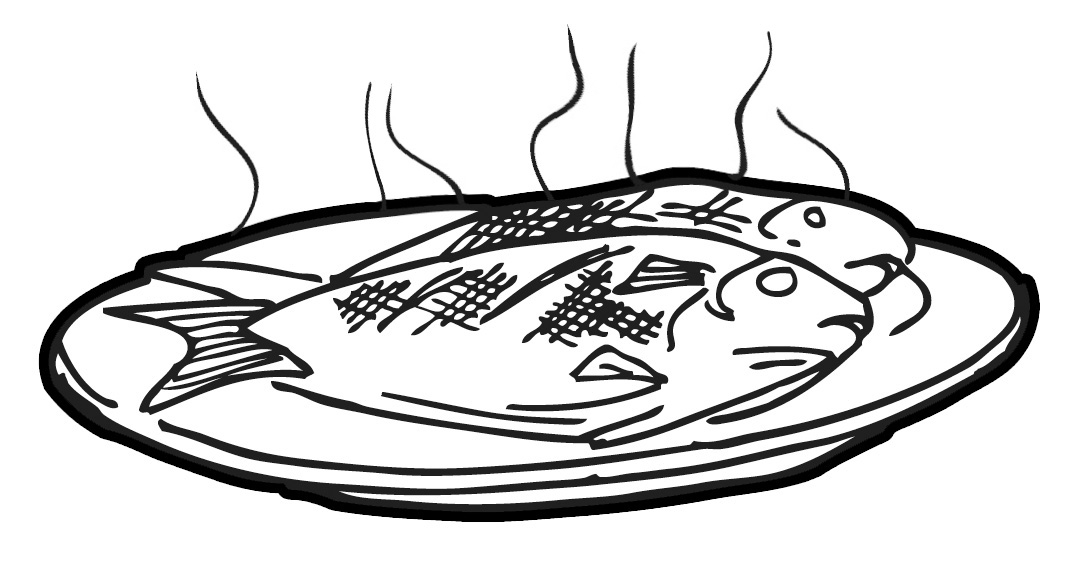 1069x571 Drawn Beef Fish Meat Many Interesting Cliparts