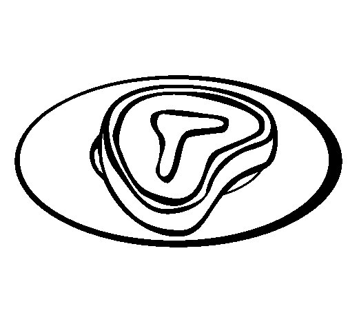 505x470 Steak Coloring Page Coloringcrew Steak Coloring Page