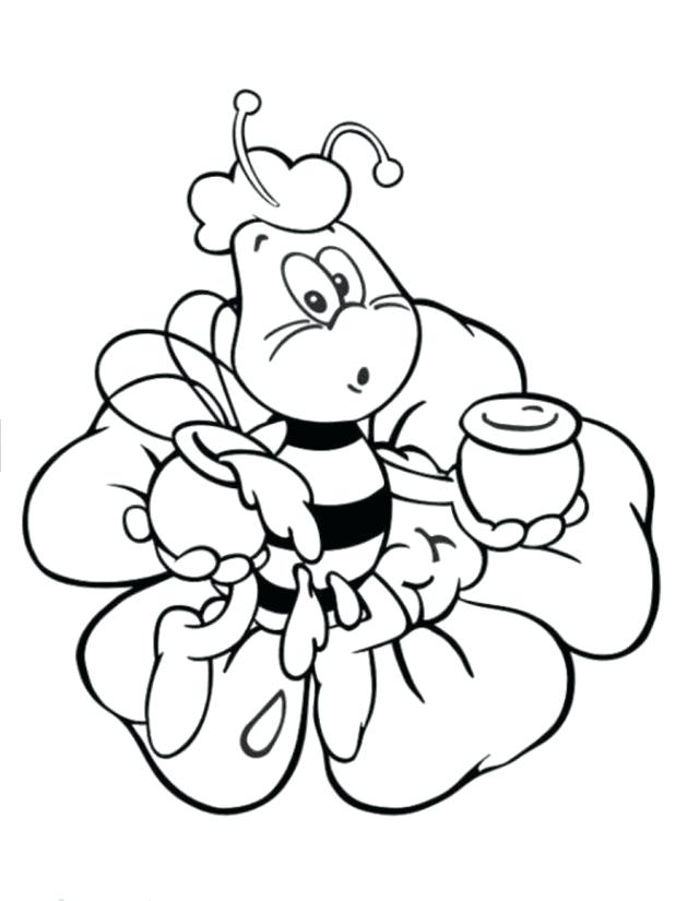 640x825 Honey Bee Coloring Pages Honey Bee Coloring Page Honey Beehive