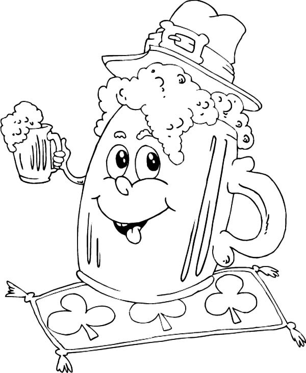 600x732 Irish Mug Beer Coloring Pages Best Place To Color