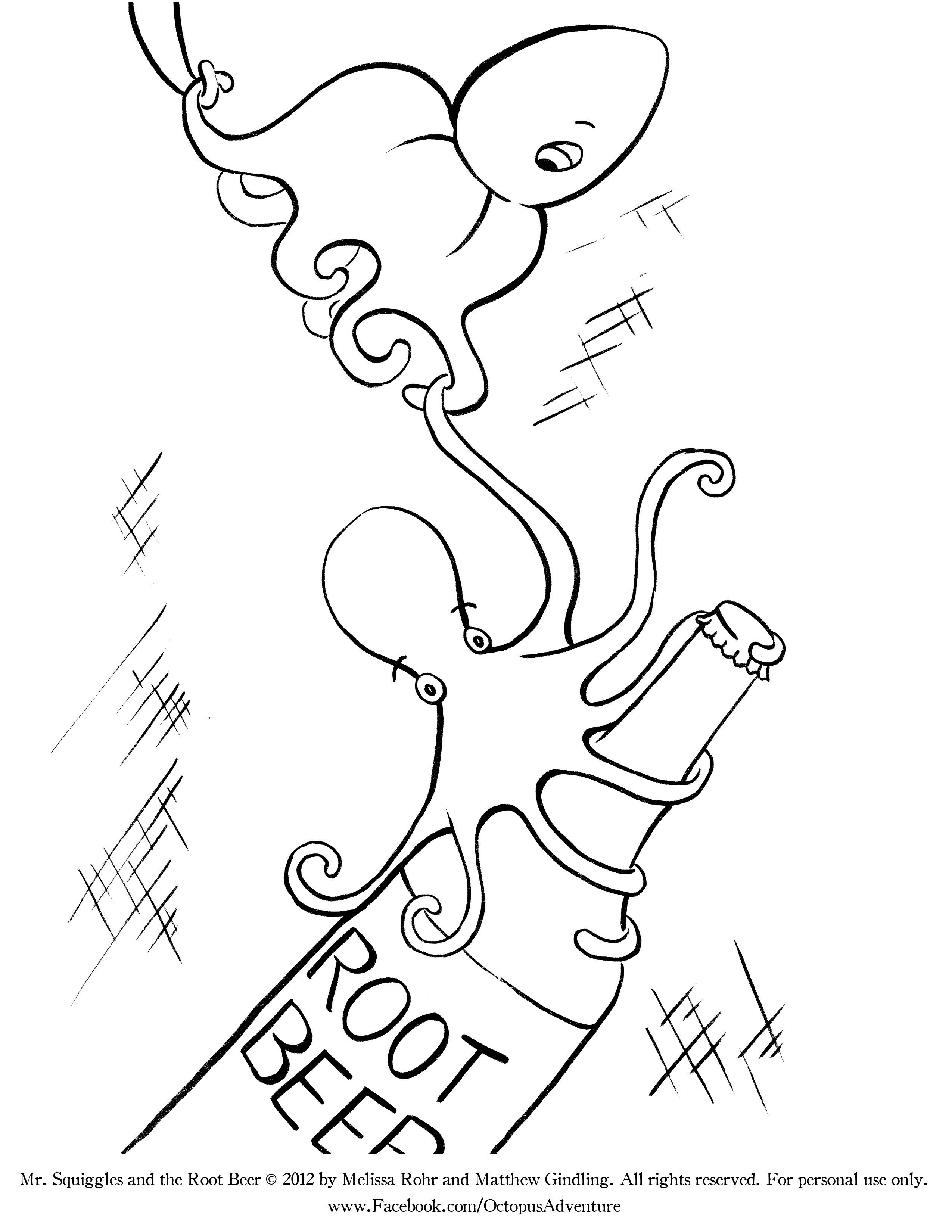 2550x3300 Printable Octopus Coloring Pages