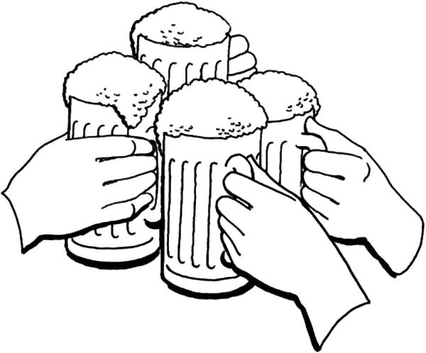 600x498 Cheers Holiday Of Beer Coloring Pages Best Place To Color