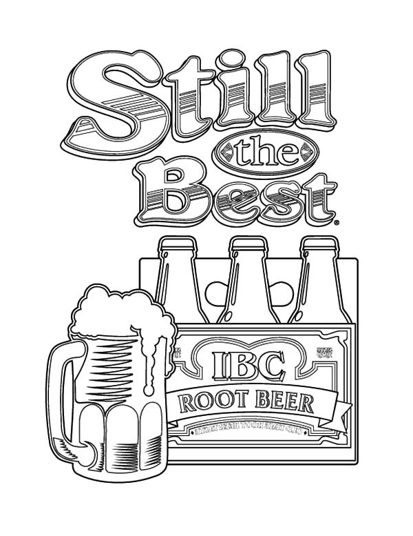 600x777 Root Beer Still The Best Beer Coloring Pages Best Place To Color