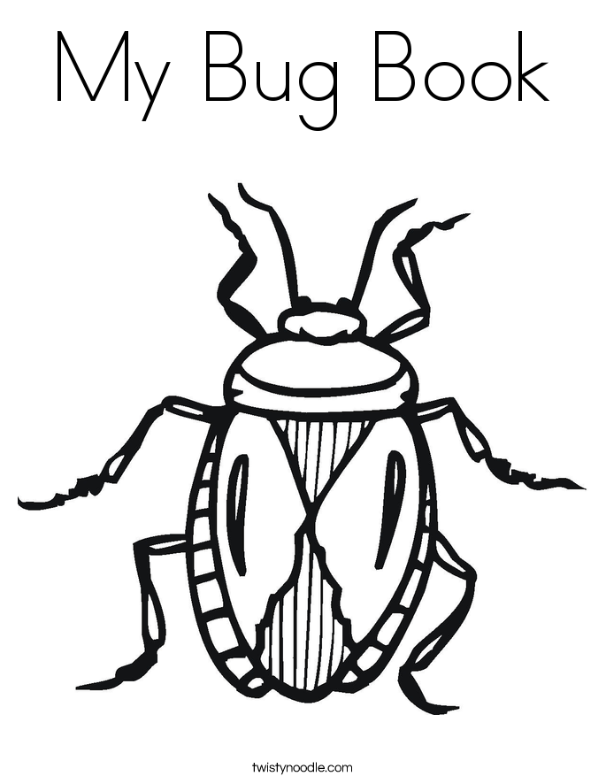685x886 My Bug Book Coloring Page