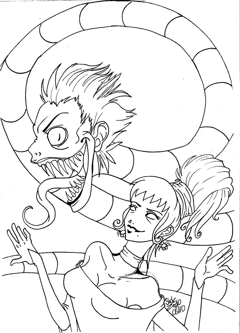 843x1169 Beetlejuice Coloring Pages