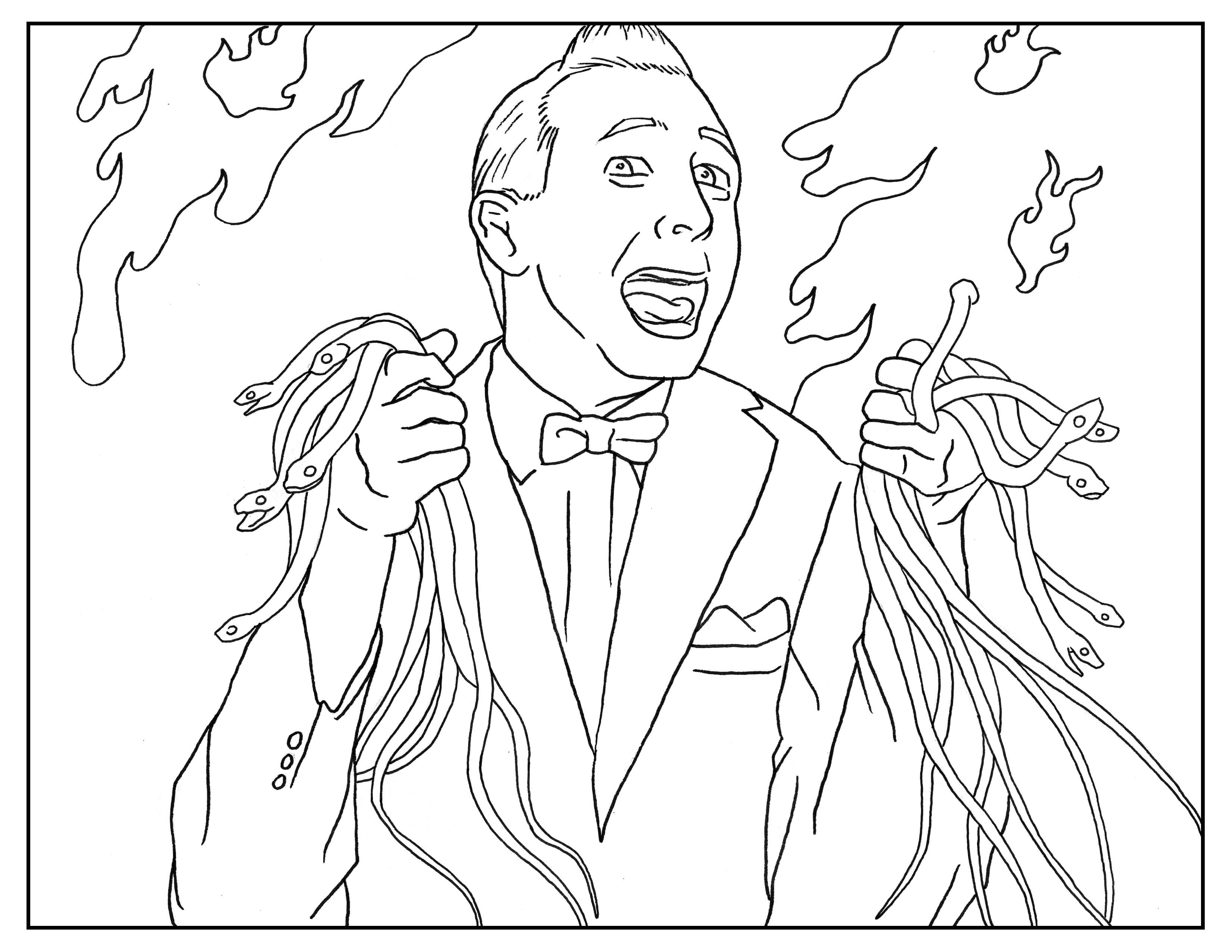 3300x2550 8 Tim Burton Adult Coloring Book Pages [Printables]