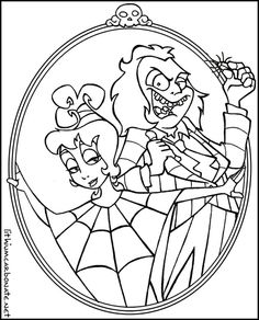 236x292 Tim Burton Coloring Pages Beetlejuice Coloring Pages 001 Wedding