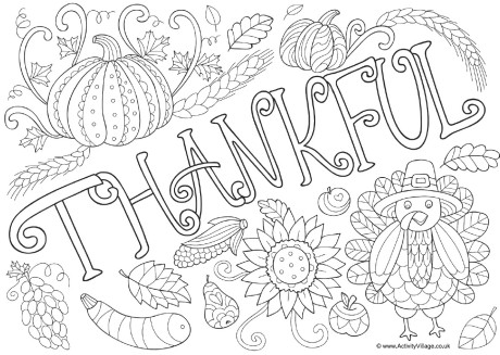 460x327 Thankful Coloring Pages Thankful Doodle Colouring Page Download