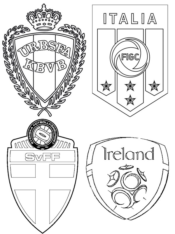 600x800 Coloring Pages Uefa Euro 2016 Drawing